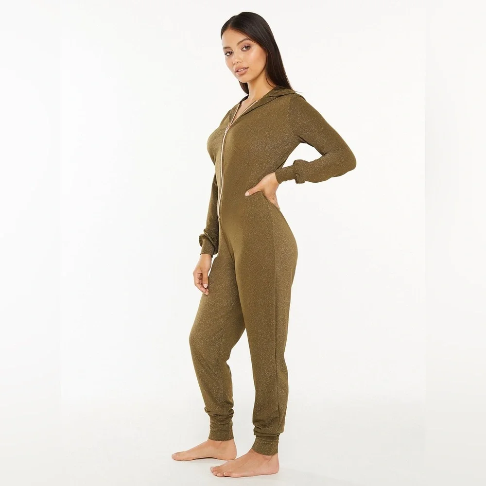 Savage X Fenty Sleep & Shine Hooded Onesie Size Small 1115 - Picture 2 of 9